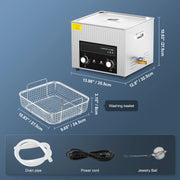 Bild in Galerie-Viewer laden, Amocart 15L 30L Knob Ultrasonic Cleaner with Heater &amp; Timer for Lab Tools Metal Parts Carburetor Brass Auto Parts Engine Parts
