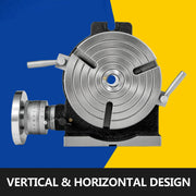 Charger l'image dans la visionneuse de galerie, Amocart 8 Inch/200 MM Rotary Table 3-Slot or 4-Slot Horizontal Vertical MT-3 Rotary Table for Milling 360° Precision Working
