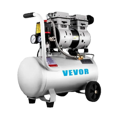 Amocart 25/60L Air Compressor 110V/240V Silent Oil-Free Compressor 750W 1 HP For Home Repair Tire Inflation Whisper Compressor