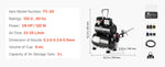 SucceBuy Airbrush Kit Air Brush Kit with Air Compressor and Tank 1 Dual-Action Airbrush with 1 Tip for Cake Decorating Nail Art