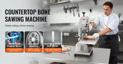 Bild in Galerie-Viewer laden, Amocart Commercial Electric Meat Bandsaw 650W 1800W Stainless Steel Countertop  Sawing Machine Frozen Fish Cutter for Pork
