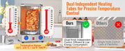 Bild in Galerie-Viewer laden, Amocart Shawarma Grill Machine13 lbs Chicken Shawarma Cooker Ga-s Vertical Broiler Gyro Rotisserie Oven Doner Kebab for Home
