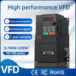 FK700 VFD 2.2KW-22KW Three phase 380V input  three phase 380V output Variable Frequency Drive for Motor Speed Control