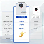 Anern 12KW 6.5KW 5KW High Frequency Hybrid Solar Inverter 160A 48V Solar Battery Charge Dual AC Output Pure Sine Wave Inverter