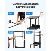 Bild in Galerie-Viewer laden, Amocart 4-Tier 3D Printer Filament Storage Rack with Wheels Printer Stand Spools Holder Cart for 3D Printing Station Office

