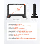 Charger l'image dans la visionneuse de galerie, 【Upgraded】Amocart 14/15/16/18/20 FT Inflatable Projector Screen with 120W Air Blower Projector Screen for Outdoor Theater Theme
