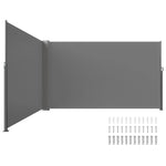 Amocart Retractable Side Awning Aluminum Outdoor Privacy Screen Water-proof Retractable Patio Screen for Patio Backyard Balcony