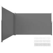 Charger l'image dans la visionneuse de galerie, Amocart Retractable Side Awning Aluminum Outdoor Privacy Screen Water-proof Retractable Patio Screen for Patio Backyard Balcony
