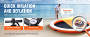Charger l'image dans la visionneuse de galerie, Amocart Inflatable Floating Dock 10x8FT Non-Slip Water Detachable Ladder Portable Carrying Bag Floating Platform Island Raft
