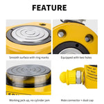Ultra-Thin Portable Hydraulic Jack Split Booster Hydrocylinder Manual Vertical Lifting Jack 5T/10T/20T/30T Stroke 7mm 11mm 13mm