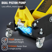 Load image into Gallery viewer, Amocart Car Jack 1.5-3T Floor Jack Aluminum&amp;Steel Racing Jack W/ Single Pistons Quick Lift Pump Tire Change Lifting Repair Tool
