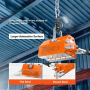 Bild in Galerie-Viewer laden, Amocart 100KG-2000KG Permanent Magnetic Lifter Pulling Capacity 2.5 Safety Factor Neodymium &amp; Steel Lifting Magnet Lift Magnets
