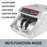 Amocart 1000Pcs/Min Money Counter Business Cash Register Euros Bills Fake Banknote Detector by UV & MG Function for Banks Shops