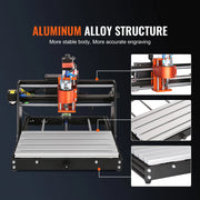 Charger l'image dans la visionneuse de galerie, Amocart 3 Axis CNC Router Machine GRBL Control Wood Engraving Carving Milling Machine Kit for Wood Acrylic MDF PVC Plastic Foam
