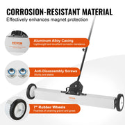 Bild in Galerie-Viewer laden, Amocart Rolling Magnetic Sweeper with Wheels Push-Type Magnetic Pick Up Sweeper Large Magnet Pickup Lawn Telescoping Sweeper
