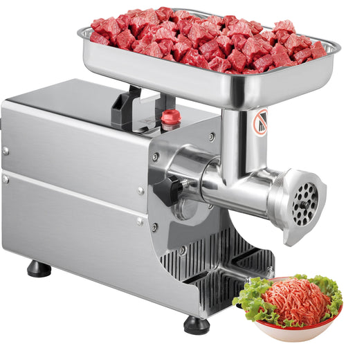 Amocart 250Kg/H Electric Meat Mincer Grinder 1100W Commercial Kitchen Chopper FoodProcessor SausageMaker Machine Home Appliance