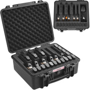 Bild in Galerie-Viewer laden, Amocart Hard Pistol Cases w/ Pre-cut PU Foam Lining Waterproof Dustproof Hard Gun Case for 1/2/5/6 Pistol Lockable Pistol Case
