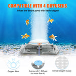 Amocart Pond Aerator 550W, Up to 1Acre 50ft Lake Aeration System, Weighted Tube & Diffuser Included for          Supply