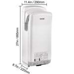 SucceBuy Hand Dryer Machinery Automatic High-speed Jet Double-sided Secure Robust Material Blade for Washroom Multicolor