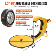 Load image into Gallery viewer, Amocart Wheel Lock Clamp 1/2 Pack Trailer Wheel Lock Heavy-Duty Anti Theft Tire Lock Adjustable Tire Boot Lock Tire Claw for RV
