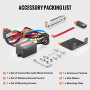 Charger l'image dans la visionneuse de galerie, SucceBuy 4500lbs ATV/UTV Electric Winch 12V with 39ft Synthetic Rope Wireless &amp; Wired Remote Control IP55 Waterproof for Jeeps
