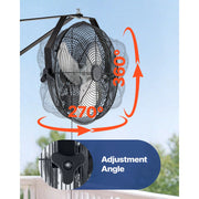 Charger l'image dans la visionneuse de galerie, Amocart Industrial Wall Mount Fan High Velocity  Waterproof Wall Fan with Aluminum Blades for Workshop Warehouse Greenhouse
