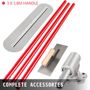 Bild in Galerie-Viewer laden, with 4 Handle Round Drywall Construction Tools Cement Trowel Amocart Concrete Float 1200x200mm/1200x300mm Finishing Bull Float

