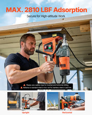 Load image into Gallery viewer, Amocart 11PCs Magnetic Drill Motor 1.6 in 1450W Boring Diameter 850RPM Speed 2810 lbf Portable Electric Mag Drill Press
