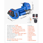 SucceBuy Electric Strapping Machine with Digital Display fit 0.39-0.74in Wide Straps Handheld Pallet Banding Tool for Packaging