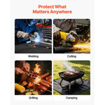 SucceBuy Welding Blanket 4 x 6/6 x 8 FT Silicone Coated Fiberglass Welding Blanket Flame Retardant Insulation Mat with Grommets