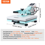 Amocart Heat Press 15 x 15 in Heat Press Machine Slide Out Heat Transfer Machine Fast Even Heating 2-Layer Insulation Cotton