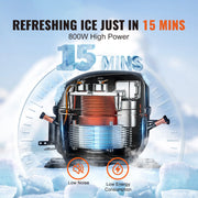 Bild in Galerie-Viewer laden, Amocart Commercial Ice Maker 400LBS/24H Ice Making Machine w/ 330.7LBS Large Storage Bin Auto Self-Cleaning Ice Maker Machine
