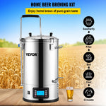 SucceBuy 35L110/220V 304Stainless Steel All-in-One Home Beer Brewer Electric Brewing System with Pump Brewing Beer Equipment Kit