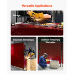 SucceBuy 2PCS Welding Curtains 6 x 8FT Welding Screen Curtain with 6-Level UV Protection & Hanging Holes for Workshop/Industrial