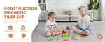 Amocart 32PCS Light Magnetic Tiles Building Blocks Magnet Educational STEM Sensory Stacking Toys for Toddlers Boys Girls Gifts