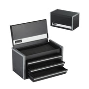 Charger l'image dans la visionneuse de galerie, Amocart 8.6in 3 Drawers Metal Tool Box Portable Tools Chest with Feet Pads &amp; Ball Bearing Powder Coated Tool Storage for Garage
