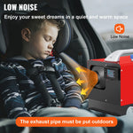 SucceBuy 8KW 12V Car Heater Diesel Air Heater All in One with Silencer for Car Bus Trailer RV Diesel Vehicle Parking Heater