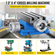 Bild in Galerie-Viewer laden, Amocart Milling Working Table 7.3 X 4 Inch Worktable Compound Slide Table for All Drill Stands Bench Drilling Milling Machine
