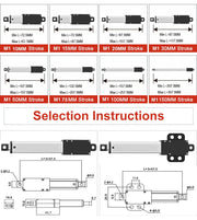 Load image into Gallery viewer, DC6V 12V 24V Small Linear Actuator 150MM/S 200MM Force 33Lbs Electric Motor For Cabinets Window Opener Robitcs With Free Bracket
