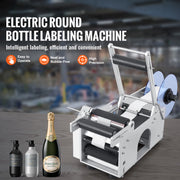 Load image into Gallery viewer, Amocart Semi-Automatic Round Bottle Labeling Machine 20-50pcs/min Electric Label Applicator for Bottles Diameter 0.78-4.72in
