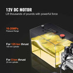 Amocart Hydraulic Pump 4/10/20 Quart Hydraulic Power Unit Single Acting Dump Trailer Pump DC 12V Hydraulic Pump for Car Lifting