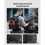 Amocart 45 Pockets Tool Backpack Tool Bag Reinforced Fabric Base Electrician Plumber Repairman Maintenance Worker Tool Bags
