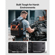 Charger l'image dans la visionneuse de galerie, Amocart 45 Pockets Tool Backpack Tool Bag Reinforced Fabric Base Electrician Plumber Repairman Maintenance Worker Tool Bags
