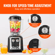 Bild in Galerie-Viewer laden, Amocart 2L Smoothie Blender Professional Countertop Fruit Food Processor Mixer Maker with Stainless Steel for Home Kitchen Bar
