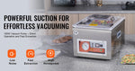 Amocart DZ-260A Chamber Vacuum Sealer with 15.7" Sealing Length Kitchen Vacuum Packing Machine for Home Foods Meats Marinades