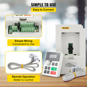 Load image into Gallery viewer, Amocart 2.2/3/4/7.5KW VFD Frequency Inverter 110V/220V 1/3P Input 3P Output Variable Frequency Drive CNC Motor Converter
