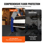 Charger l'image dans la visionneuse de galerie, Amocart Garage Tiles Interlocking 12in 25/50Pcs Garage Floor Covering Tiles Non-Slip Double-Sided Texture for Garages Repair
