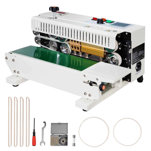 Amocart Automatic Horizontal Band Sealer Continuous Bag Band Sealing Machine with Count Function for 0.02-0.8 mm Plastic Bags