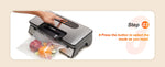Amocart 90Kpa 130W Vacuum Sealer Food Packaging Machine with Free 10pcs Vacuum bags for Household Kitchen Vacuum Food Sealing