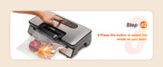 Bild in Galerie-Viewer laden, Amocart 90Kpa 130W Vacuum Sealer Food Packaging Machine with Free 10pcs Vacuum bags for Household Kitchen Vacuum Food Sealing
